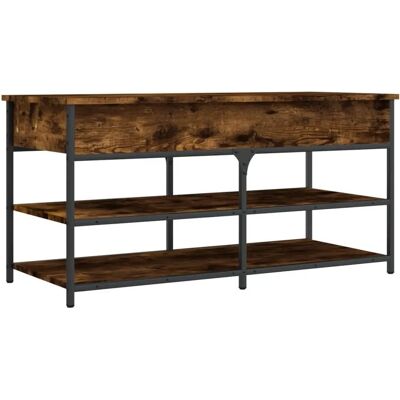 vidaXL Räuchereiche 100x42,5x50 cm Holzbank vidaXL Räuchereiche 100x42,5x50 cm Holzbank