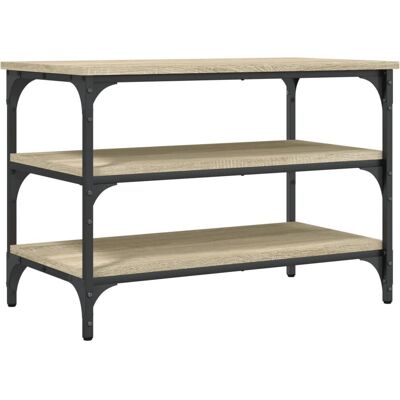 Banquette à Chaussures Sonoma Oak vidaXL - Rangement Couloir - 70x38.5x49cm - Publicité Banquette à Chaussures Sonoma Oak vidaXL - Rangement Couloir - 70x38.5x49cm - Publicité