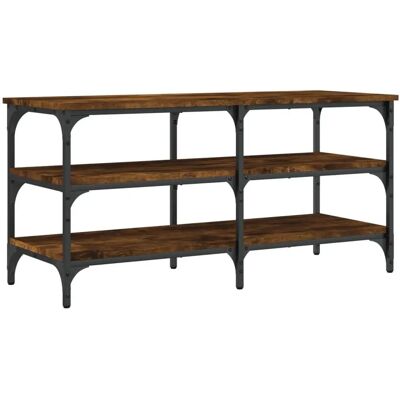 vidaXL Schuhbank Smoked Oak 100x38.5x49 cm - Bank vidaXL Schuhbank Smoked Oak 100x38.5x49 cm - Bank
