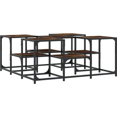 vidaXL Couchtisch Räuchereiche - 91x91x40 cm - Stilvoll & Robust vidaXL Couchtisch Räuchereiche - 91x91x40 cm - Stilvoll & Robust