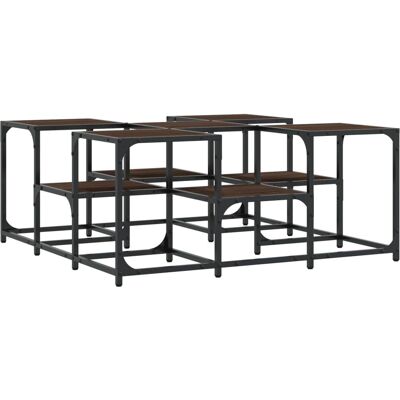 vidaXL Couchtisch Braun Eiche - 91x91x40 cm - Beistelltisch vidaXL Couchtisch Braun Eiche - 91x91x40 cm - Beistelltisch