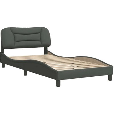 vidaXL Bettgestell - 100x200 cm - Dunkelgrau vidaXL Bettgestell - 100x200 cm - Dunkelgrau