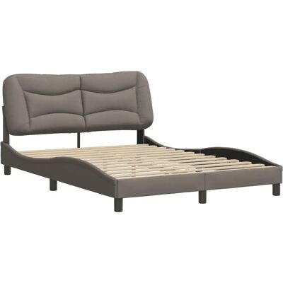 VidaXL 3207762 bed frame - taupe - modern VidaXL 3207762 bed frame - taupe - modern