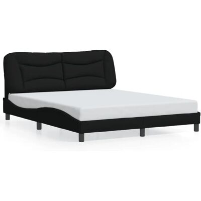 VidaXL 3207781 Bettgestell - schwarz, 160x200 cm, modern VidaXL 3207781 Bettgestell - schwarz, 160x200 cm, modern