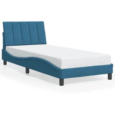 vidaXL 3207829 blaue Samtbettrahmen - Bettgestell vidaXL 3207829 blaue Samtbettrahmen - Bettgestell