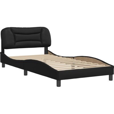 vidaXL Bettgestell 100x200cm Schwarz - Modern & Robust vidaXL Bettgestell 100x200cm Schwarz - Modern & Robust