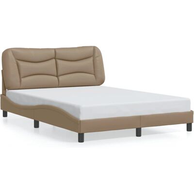 vidaXL Bettgestell mit Kopfteil - Kunstleder - 160x200cm - Modern Design vidaXL Bettgestell mit Kopfteil - Kunstleder - 160x200cm - Modern Design