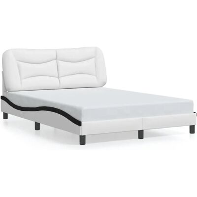 VidaXL Bettgestell - Weiß & Schwarz - 180x200cm - Modern VidaXL Bettgestell - Weiß & Schwarz - 180x200cm - Modern