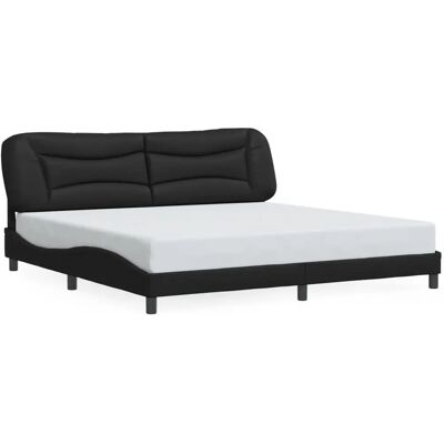 VidaXL Bettgestell - 200x200cm Modernes Schwarzes Design VidaXL Bettgestell - 200x200cm Modernes Schwarzes Design