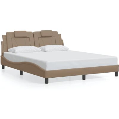 VidaXL Bettrahmen - Gebogener Seiten, Polsterkopfteil - Bett VidaXL Bettrahmen - Gebogener Seiten, Polsterkopfteil - Bett