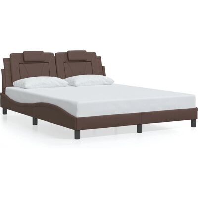 VidaXL Bettgestell - Braun, 160x200cm, Elegant & Robust VidaXL Bettgestell - Braun, 160x200cm, Elegant & Robust