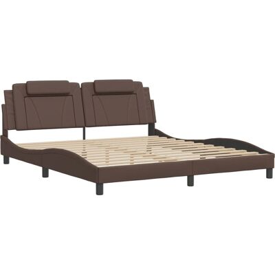 vidaXL Bettgestell Braun 180x200cm - Moderner Look vidaXL Bettgestell Braun 180x200cm - Moderner Look