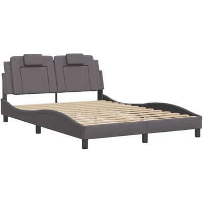 vidaXL 180x200cm Modernes Bett Grau - Bettgestell vidaXL 180x200cm Modernes Bett Grau - Bettgestell