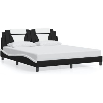 vidaXL Bettgestell mit Kopfteil - Langlebiges Kunstleder - Modernes Design vidaXL Bettgestell mit Kopfteil - Langlebiges Kunstleder - Modernes Design