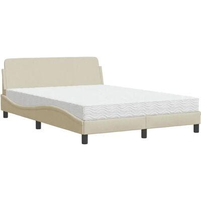 vidaXL 766721 - Modernes Bett mit Wellenmuster - Bett vidaXL 766721 - Modernes Bett mit Wellenmuster - Bett