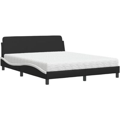 vidaXL Bett mit Matratze und Rahmen - Modern, 160x200cm vidaXL Bett mit Matratze und Rahmen - Modern, 160x200cm