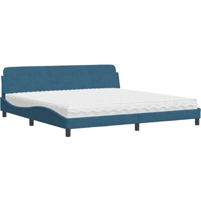 VidaXL Modell 3208475 Bett - Samt Dunkelblauer Samt 200x200 cm VidaXL Modell 3208475 Bett - Samt Dunkelblauer Samt 200x200 cm