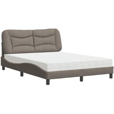Lit vidaXL 3208538 - taupe - lit - Publicité Lit vidaXL 3208538 - taupe - lit - Publicité