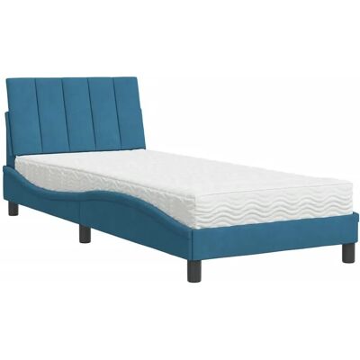 VidaXL 3208578 Bett - Samt, Holzlatten, Modernes Design VidaXL 3208578 Bett - Samt, Holzlatten, Modernes Design