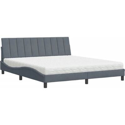 VidaXL Modell 3208611 Velvet Bett mit Unterstützung - Bett VidaXL Modell 3208611 Velvet Bett mit Unterstützung - Bett