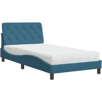 VidaXL Bett - Blau Samt, Modell 3208644 VidaXL Bett - Blau Samt, Modell 3208644