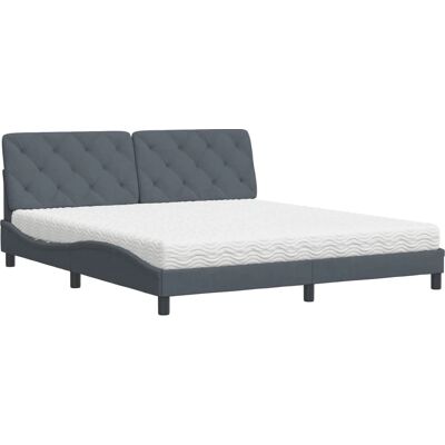 VidaXL Bett mit Unterstützung - 200x200 cm - Bett VidaXL Bett mit Unterstützung - 200x200 cm - Bett