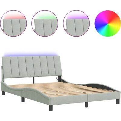 VidaXL Bettgestell mit LED-Lichtern - Für 80x200 cm Matratze VidaXL Bettgestell mit LED-Lichtern - Für 80x200 cm Matratze