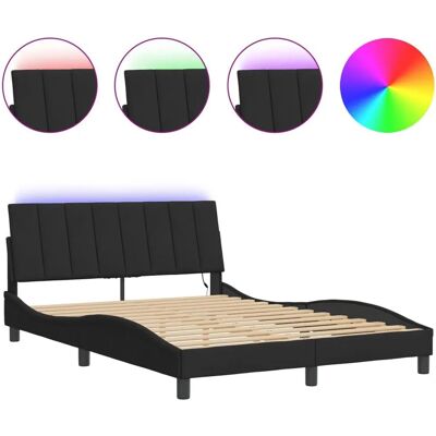 VidaXL 3213783 Bettrahmen - Samt, LED-Lichter, Unterstützung VidaXL 3213783 Bettrahmen - Samt, LED-Lichter, Unterstützung
