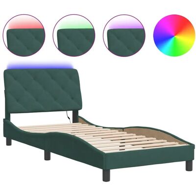VidaXL Bettrahmen mit LED-Lichtern - Bettgestell VidaXL Bettrahmen mit LED-Lichtern - Bettgestell