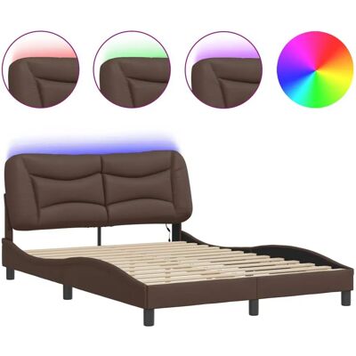 vidaXL Bettrahmen mit LED-Lichtern - Bettgestell vidaXL Bettrahmen mit LED-Lichtern - Bettgestell