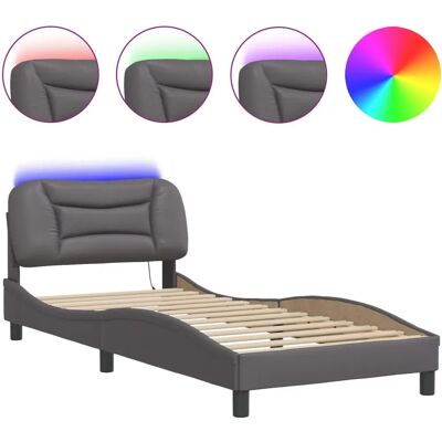 vidaXL 3213951 Bettgestell mit LED-Lichtern - Bett vidaXL 3213951 Bettgestell mit LED-Lichtern - Bett