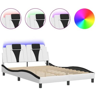 vidaXL Bettgestell mit LED-Lichtern – Modern & Stilvoll vidaXL Bettgestell mit LED-Lichtern – Modern & Stilvoll