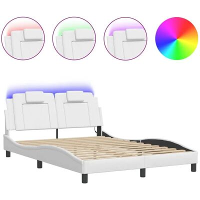 VidaXL 748215 Bettgestell mit LED-Leuchten - Bettgestell VidaXL 748215 Bettgestell mit LED-Leuchten - Bettgestell