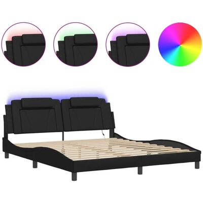 VidaXL Modell 3214036 Bettgestell mit LED-Lichtern - Bettgestell VidaXL Modell 3214036 Bettgestell mit LED-Lichtern - Bettgestell