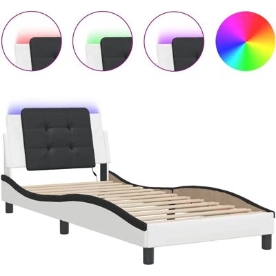 vidaXL Bettgestell mit LED-Beleuchtung - Modern & Unterstützend vidaXL Bettgestell mit LED-Beleuchtung - Modern & Unterstützend