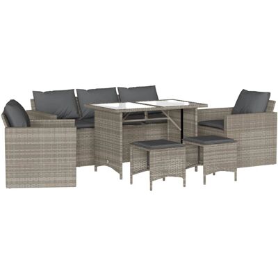 vidaXL Gartenset - Wetterfester PE Rattan, 3-Sitzer Sofa vidaXL Gartenset - Wetterfester PE Rattan, 3-Sitzer Sofa
