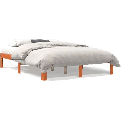vidaXL 844167 Bett Wachsbraun - Bett vidaXL 844167 Bett Wachsbraun - Bett