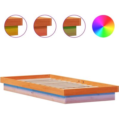 vidaXL 844421 bed frame met LED-verlichting - Bedframe vidaXL 844421 bed frame met LED-verlichting - Bedframe