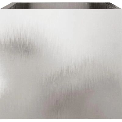 vidaXL Silber Pflanzkübel 2er Set 32x30x29 cm Edelstahl - Pflanzgefäße vidaXL Silber Pflanzkübel 2er Set 32x30x29 cm Edelstahl - Pflanzgefäße