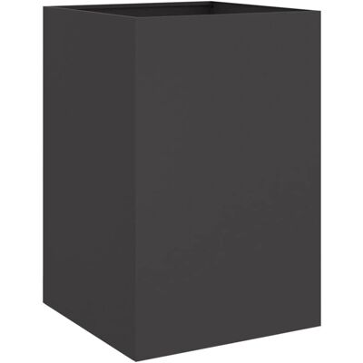 vidaXL Schwarzer 52x48x75 cm Stahl Pflanzkübel - Hochbeet vidaXL Schwarzer 52x48x75 cm Stahl Pflanzkübel - Hochbeet