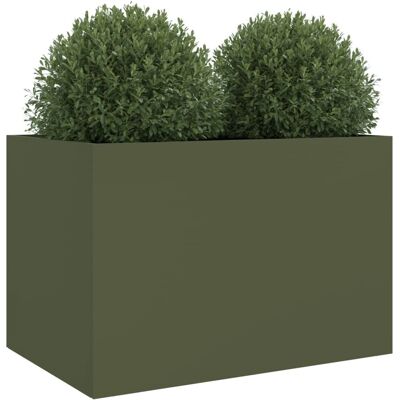 vidaXL Pflanzkübel Stahl 62x40x39 cm - Gartenpflanzkübel vidaXL Pflanzkübel Stahl 62x40x39 cm - Gartenpflanzkübel