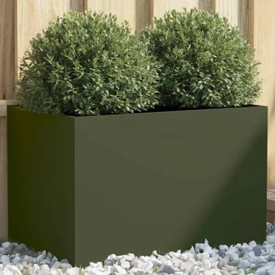 vidaXL Tuinplantbak Staal 62x40x39 cm - Tuinplantbak vidaXL Tuinplantbak Staal 62x40x39 cm - Tuinplantbak
