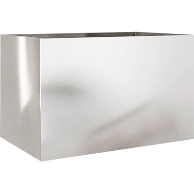vidaXL Silber Pflanzkübel 62x40x39 cm Edelstahl - Gartenbeet vidaXL Silber Pflanzkübel 62x40x39 cm Edelstahl - Gartenbeet