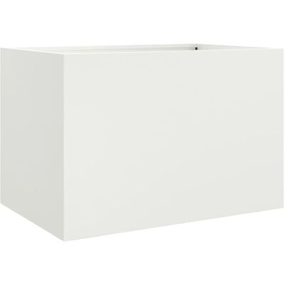 vidaXL Weiße 62x47x46 cm Stahl Gartenbeet - Gartenbeet vidaXL Weiße 62x47x46 cm Stahl Gartenbeet - Gartenbeet