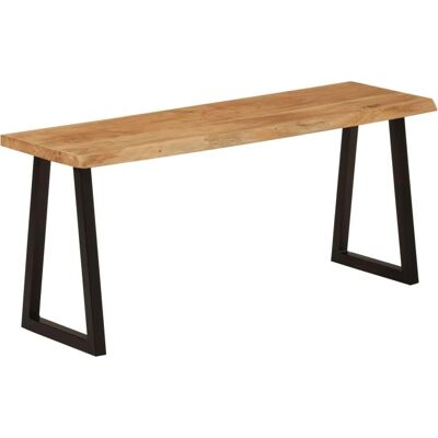 vidaXL Solid Wood Acacia Live Edge Bench 105cm - Bench vidaXL Solid Wood Acacia Live Edge Bench 105cm - Bench