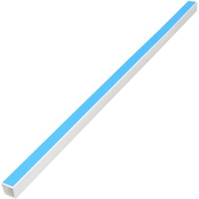 vidaXL Kabelskinne 15x10 mm Hvid - Kabelhåndtering vidaXL Kabelskinne 15x10 mm Hvid - Kabelhåndtering
