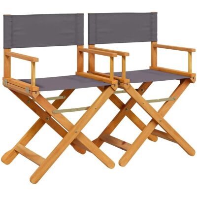 vidaXL - Folding Garden Chair 4pc - Cinzento - Garden chair vidaXL - Folding Garden Chair 4pc - Cinzento - Garden chair