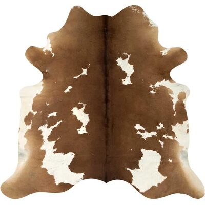vidaXL Brown and White Cowhide Rug - Area Rug Cowhide Carpet Bedroom Mat vidaXL Brown and White Cowhide Rug - Area Rug Cowhide Carpet Bedroom Mat