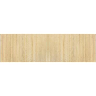 vidaXL Rechteckiger Teppich Hell Natur 60x200 cm Bambus - Teppich vidaXL Rechteckiger Teppich Hell Natur 60x200 cm Bambus - Teppich