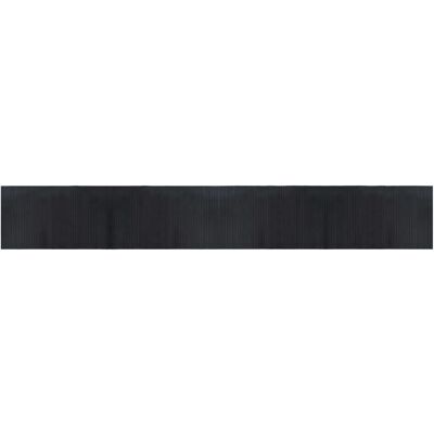 vidaXL Schwarzer 60x400 cm Bambus Teppich - Rechteckiger Bodenbelag vidaXL Schwarzer 60x400 cm Bambus Teppich - Rechteckiger Bodenbelag
